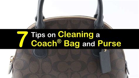 cleaning instructions for coach purses.